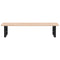 vidaXL Basin Shelf Wall Mounted Steel and Solid Wood Oak