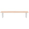 vidaXL Basin Shelf Wall Mounted Steel and Solid Wood Oak