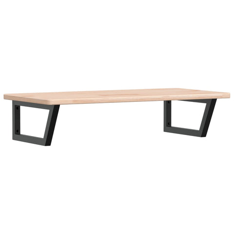 vidaXL Basin Shelf Wall Mounted Steel and Solid Wood Oak