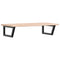 vidaXL Basin Shelf Wall Mounted Steel and Solid Wood Oak