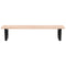 vidaXL Basin Shelf Wall Mounted Steel and Solid Wood Oak