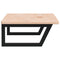vidaXL Basin Shelf Wall Mounted Steel and Solid Wood Oak