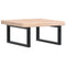 vidaXL Basin Shelf Wall Mounted Steel and Solid Wood Oak