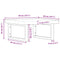 vidaXL Basin Shelf Wall Mounted Steel and Solid Wood Oak