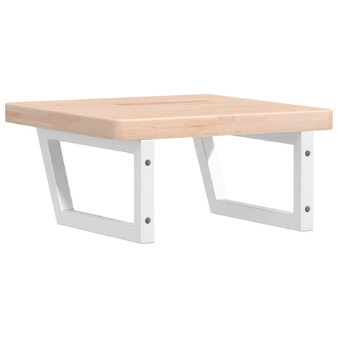 vidaXL Basin Shelf Wall Mounted Steel and Solid Wood Oak
