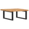 vidaXL Basin Shelf Wall Mounted Steel and Solid Wood Oak