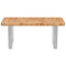 vidaXL Basin Shelf Wall Mounted Steel and Solid Wood Oak