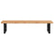vidaXL Basin Shelf Wall Mounted Steel and Solid Wood Oak
