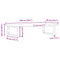 vidaXL Basin Shelf Wall Mounted Steel and Solid Wood Oak