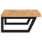 vidaXL Basin Shelf Wall Mounted Steel and Solid Wood Oak