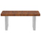 vidaXL Basin Shelf Wall Mounted Steel and Solid Wood Oak