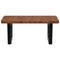 vidaXL Basin Shelf Wall Mounted Steel and Solid Wood Oak