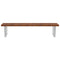 vidaXL Basin Shelf Wall Mounted Steel and Solid Wood Oak