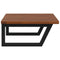 vidaXL Basin Shelf Wall Mounted Steel and Solid Wood Oak
