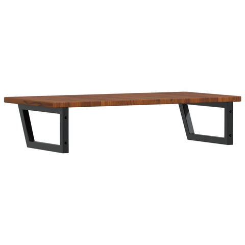 vidaXL Basin Shelf Wall Mounted Steel and Solid Wood Oak
