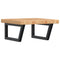 vidaXL Basin Shelf Wall Mounted Steel and Solid Wood Oak