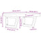 vidaXL Basin Shelf Wall Mounted Steel and Solid Wood Oak