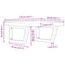 vidaXL Basin Shelf Wall Mounted Steel and Solid Wood Oak