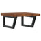vidaXL Basin Shelf Wall Mounted Steel and Solid Wood Oak
