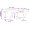 vidaXL Basin Shelf Wall Mounted Steel and Solid Wood Oak