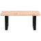 vidaXL Basin Shelf Wall Mounted Steel and Solid Wood Beech