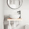 vidaXL Basin Shelf Wall Mounted Steel and Solid Wood Beech