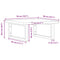 vidaXL Basin Shelf Wall Mounted Steel and Solid Wood Beech