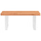 vidaXL Basin Shelf Wall Mounted Steel and Solid Wood Beech