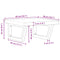 vidaXL Basin Shelf Wall Mounted Steel and Solid Wood Beech