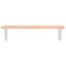 vidaXL Basin Shelf Wall Mounted Steel and Solid Wood Beech