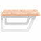 vidaXL Basin Shelf Wall Mounted Steel and Solid Wood Beech