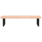 vidaXL Basin Shelf Wall Mounted Steel and Solid Wood Beech