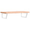 vidaXL Basin Shelf Wall Mounted Steel and Solid Wood Beech