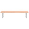 vidaXL Basin Shelf Wall Mounted Steel and Solid Wood Beech