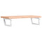 vidaXL Basin Shelf Wall Mounted Steel and Solid Wood Beech