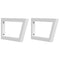 vidaXL Basin Shelf Wall Mounted Steel and Solid Wood Beech
