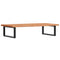 vidaXL Basin Shelf Wall Mounted Steel and Solid Wood Beech