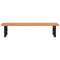 vidaXL Basin Shelf Wall Mounted Steel and Solid Wood Beech