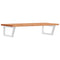 vidaXL Basin Shelf Wall Mounted Steel and Solid Wood Beech