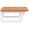 vidaXL Basin Shelf Wall Mounted Steel and Solid Wood Beech