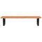 vidaXL Basin Shelf Wall Mounted Steel and Solid Wood Beech