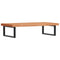 vidaXL Basin Shelf Wall Mounted Steel and Solid Wood Beech