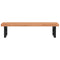 vidaXL Basin Shelf Wall Mounted Steel and Solid Wood Beech