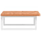 vidaXL Basin Shelf Wall Mounted Steel and Solid Wood Beech