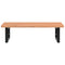 vidaXL Basin Shelf Wall Mounted Steel and Solid Wood Beech