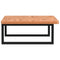 vidaXL Basin Shelf Wall Mounted Steel and Solid Wood Beech