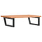 vidaXL Basin Shelf Wall Mounted Steel and Solid Wood Beech