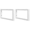 vidaXL Basin Shelf Wall Mounted Steel and Solid Wood Beech