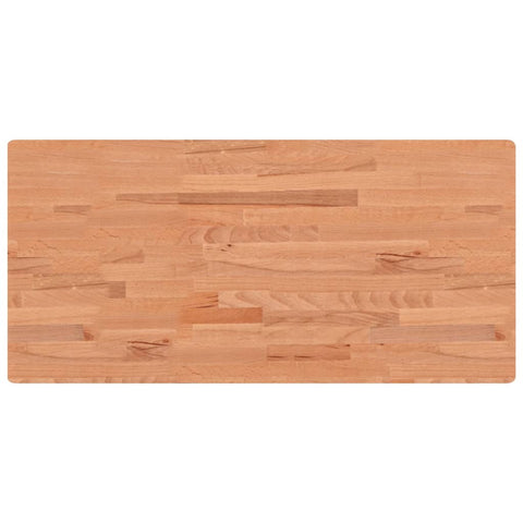 vidaXL Basin Shelf Wall Mounted Steel and Solid Wood Beech
