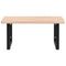 vidaXL Basin Shelf Wall Mounted Steel and Solid Wood Oak